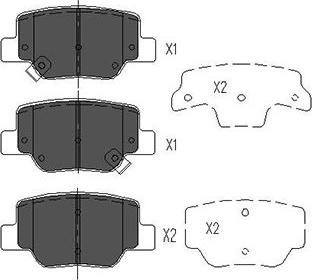 Kavo Parts KBP-9115 - Kit de plaquettes de frein, frein à disque cwaw.fr