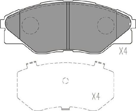 Kavo Parts KBP-9135 - Kit de plaquettes de frein, frein à disque cwaw.fr