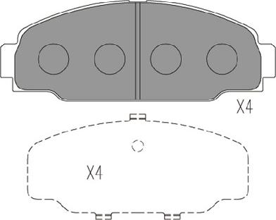 Kavo Parts KBP-9131 - Kit de plaquettes de frein, frein à disque cwaw.fr