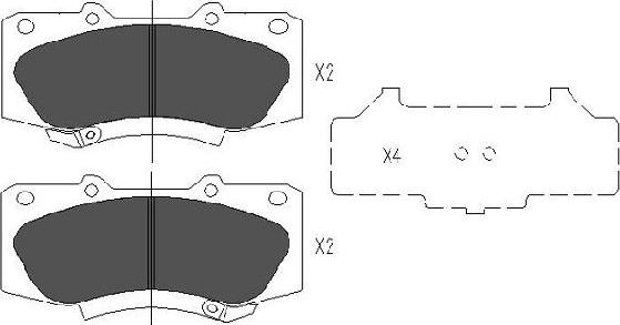 Kavo Parts KBP-9133 - Kit de plaquettes de frein, frein à disque cwaw.fr