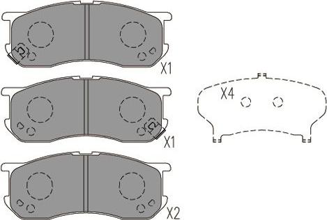 Kavo Parts KBP-9132 - Kit de plaquettes de frein, frein à disque cwaw.fr