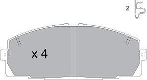 Kavo Parts KBP-9124 - Kit de plaquettes de frein, frein à disque cwaw.fr