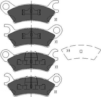 Kavo Parts KBP-4542 - Kit de plaquettes de frein, frein à disque cwaw.fr