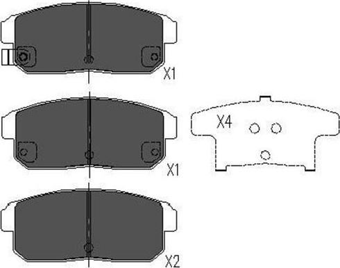 Kavo Parts KBP-4547 - Kit de plaquettes de frein, frein à disque cwaw.fr