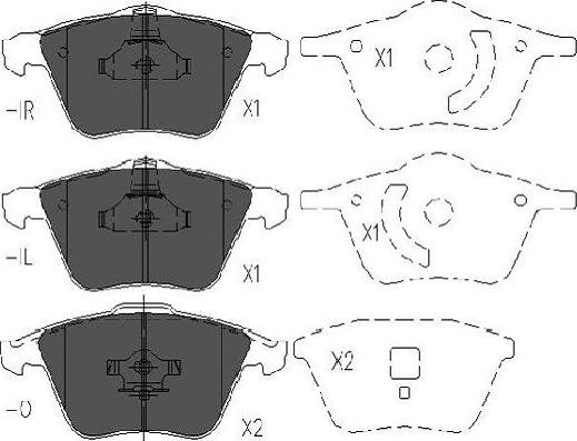 Kavo Parts KBP-4569 - Kit de plaquettes de frein, frein à disque cwaw.fr