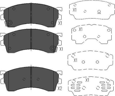 Kavo Parts KBP-4503 - Kit de plaquettes de frein, frein à disque cwaw.fr