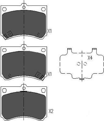 Kavo Parts KBP-4502 - Kit de plaquettes de frein, frein à disque cwaw.fr