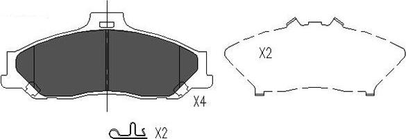 Kavo Parts KBP-4510 - Kit de plaquettes de frein, frein à disque cwaw.fr