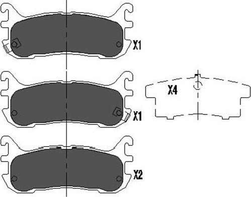 Kavo Parts KBP-4539 - Kit de plaquettes de frein, frein à disque cwaw.fr