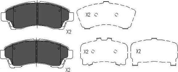 Kavo Parts KBP-4534 - Kit de plaquettes de frein, frein à disque cwaw.fr