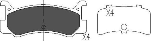 Kavo Parts KBP-4535 - Kit de plaquettes de frein, frein à disque cwaw.fr