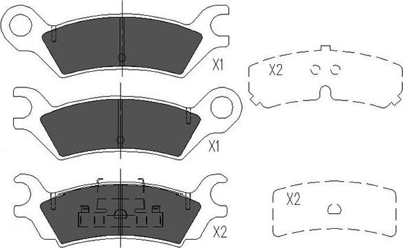 Kavo Parts KBP-4538 - Kit de plaquettes de frein, frein à disque cwaw.fr