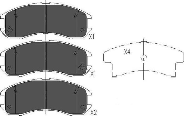 Kavo Parts KBP-4525 - Kit de plaquettes de frein, frein à disque cwaw.fr