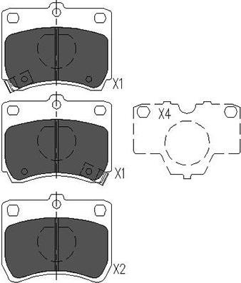 Kavo Parts KBP-4520 - Kit de plaquettes de frein, frein à disque cwaw.fr