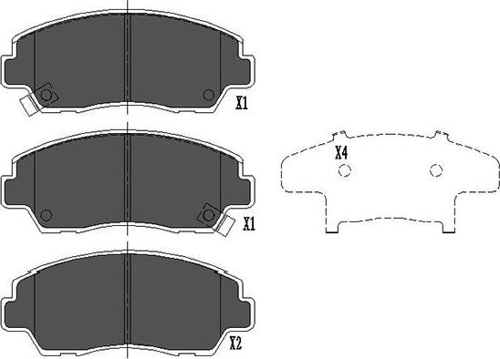 Kavo Parts KBP-4522 - Kit de plaquettes de frein, frein à disque cwaw.fr