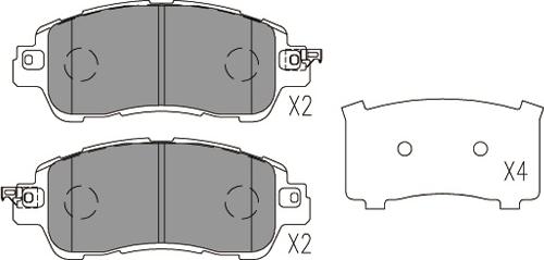 Kavo Parts KBP-4578 - Kit de plaquettes de frein, frein à disque cwaw.fr