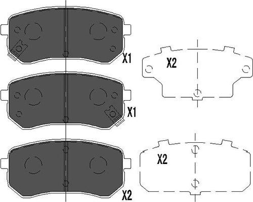 Kavo Parts KBP-4005 - Kit de plaquettes de frein, frein à disque cwaw.fr