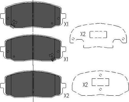 Kavo Parts KBP-4006 - Kit de plaquettes de frein, frein à disque cwaw.fr