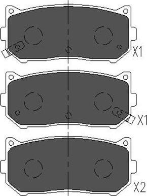 Kavo Parts KBP-4001 - Kit de plaquettes de frein, frein à disque cwaw.fr