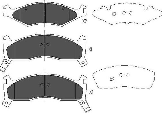 Kavo Parts KBP-4008 - Kit de plaquettes de frein, frein à disque cwaw.fr