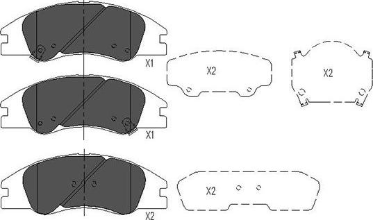 Kavo Parts KBP-4003 - Kit de plaquettes de frein, frein à disque cwaw.fr