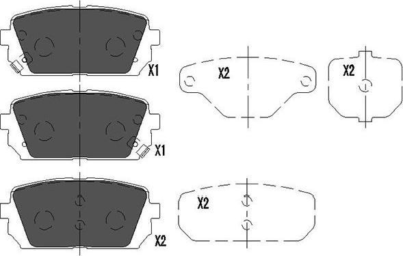 Kavo Parts KBP-4019 - Kit de plaquettes de frein, frein à disque cwaw.fr