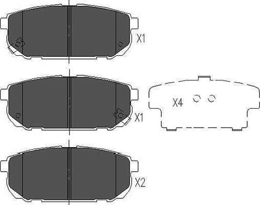 Kavo Parts KBP-4015 - Kit de plaquettes de frein, frein à disque cwaw.fr