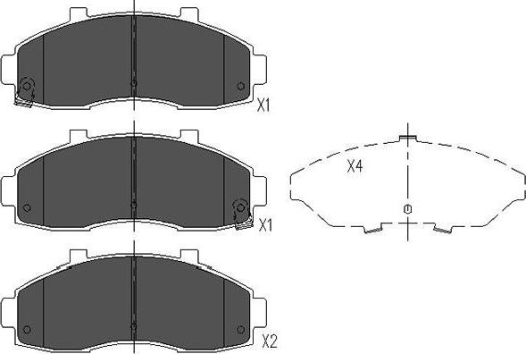 Kavo Parts KBP-4010 - Kit de plaquettes de frein, frein à disque cwaw.fr