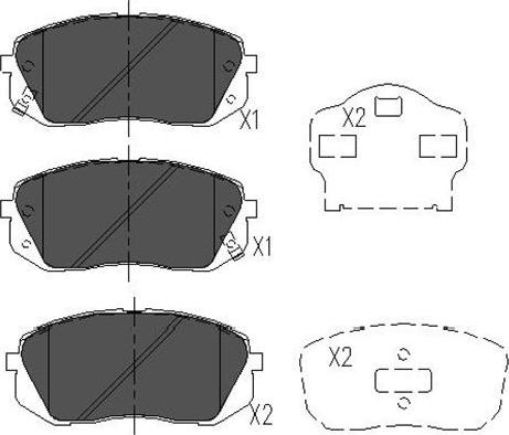 Kavo Parts KBP-4018 - Kit de plaquettes de frein, frein à disque cwaw.fr