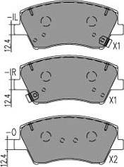 Kavo Parts KBP-4034 - Kit de plaquettes de frein, frein à disque cwaw.fr