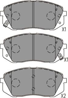 Kavo Parts KBP-4031 - Kit de plaquettes de frein, frein à disque cwaw.fr