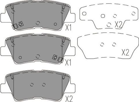 Kavo Parts KBP-4029 - Kit de plaquettes de frein, frein à disque cwaw.fr