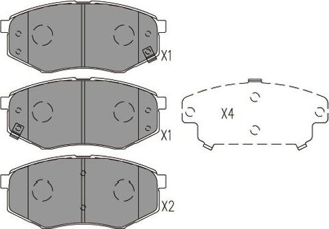 Kavo Parts KBP-4025 - Kit de plaquettes de frein, frein à disque cwaw.fr