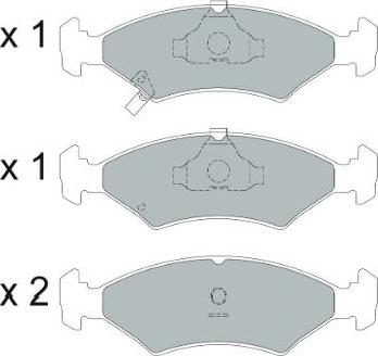 Kavo Parts KBP-4026 - Kit de plaquettes de frein, frein à disque cwaw.fr