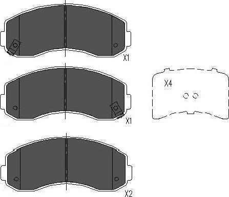 Kavo Parts KBP-4021 - Kit de plaquettes de frein, frein à disque cwaw.fr