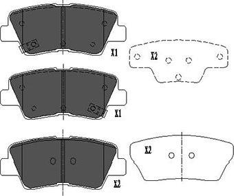 Kavo Parts KBP-4022 - Kit de plaquettes de frein, frein à disque cwaw.fr