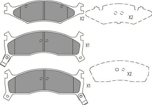 Kavo Parts KBP-4027 - Kit de plaquettes de frein, frein à disque cwaw.fr