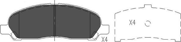 Kavo Parts KBP-5540 - Kit de plaquettes de frein, frein à disque cwaw.fr