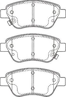 Kavo Parts KBP-5562 - Kit de plaquettes de frein, frein à disque cwaw.fr