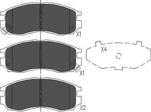 Kavo Parts KBP-5502 - Kit de plaquettes de frein, frein à disque cwaw.fr