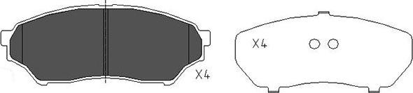 Kavo Parts KBP-5514 - Kit de plaquettes de frein, frein à disque cwaw.fr