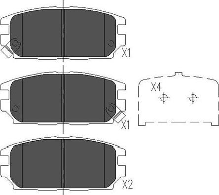 Kavo Parts KBP-5511 - Kit de plaquettes de frein, frein à disque cwaw.fr