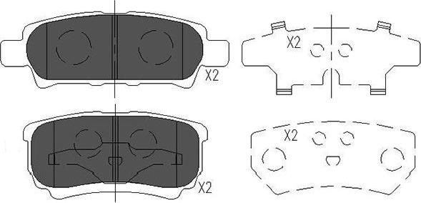 Kavo Parts KBP-5518 - Kit de plaquettes de frein, frein à disque cwaw.fr