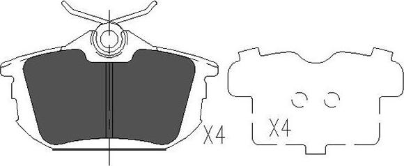 Kavo Parts KBP-5513 - Kit de plaquettes de frein, frein à disque cwaw.fr