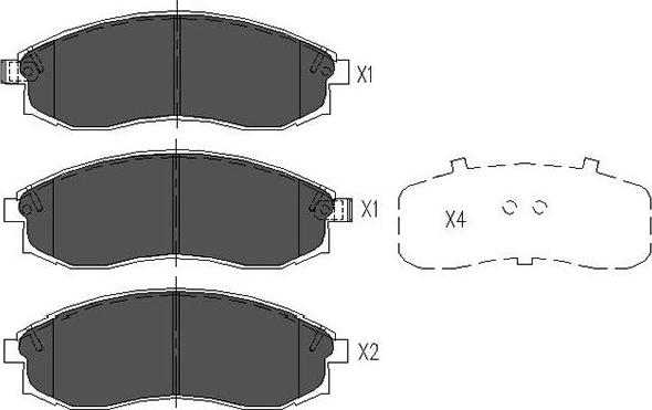 Kavo Parts KBP-5517 - Kit de plaquettes de frein, frein à disque cwaw.fr