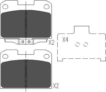 Kavo Parts KBP-5531 - Kit de plaquettes de frein, frein à disque cwaw.fr