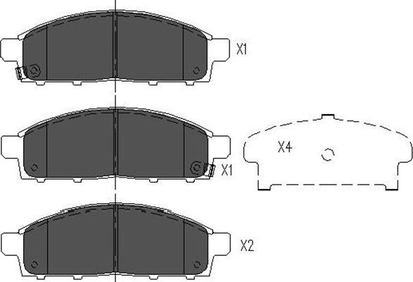 Kavo Parts KBP-5520 - Kit de plaquettes de frein, frein à disque cwaw.fr