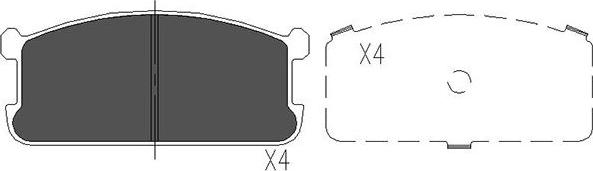 Kavo Parts KBP-5521 - Kit de plaquettes de frein, frein à disque cwaw.fr