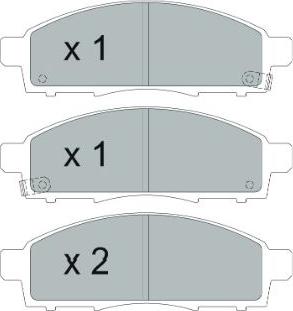 Kavo Parts KBP-6599 - Kit de plaquettes de frein, frein à disque cwaw.fr