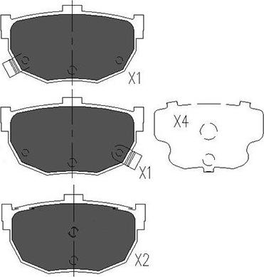 Kavo Parts KBP-6544 - Kit de plaquettes de frein, frein à disque cwaw.fr